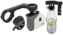 Lampka przednia Prox Proxima PRO 1600 lm white-black, pilot, montaż pod licznik Garmin - 2