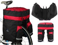 Sakwa rowerowa Roswheel na bagażnik 3w1 60L, czerwona - 4
