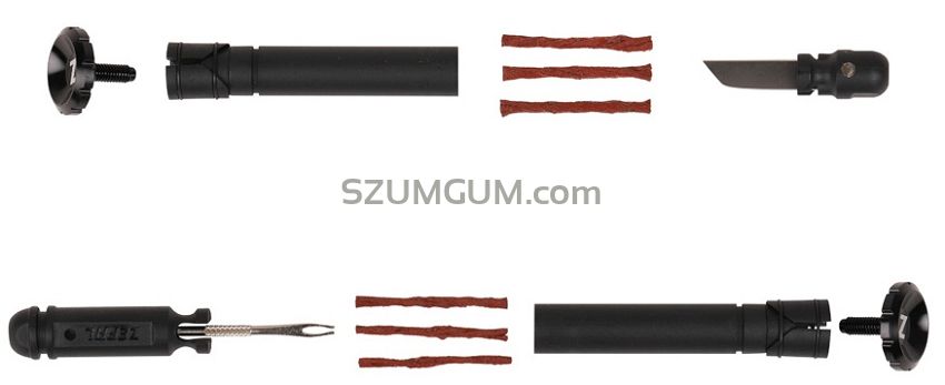 Zefal z bar plugs tubeless repair kit - chowany w kierownicę.