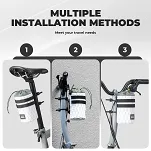 Termiczna torebka na bidon i akcesoria z magnetycznym mocowaniem Rockbros P005 - black - 3