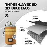 Termiczna torebka na bidon i akcesoria z magnetycznym mocowaniem Rockbros P005 - black - 5