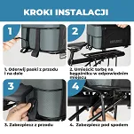 Składa torba rowerowa na bagażnik A30 Road to Sky 15-30 L - szara - 7