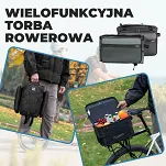 Składa torba rowerowa na bagażnik A30 Road to Sky 15-30 L - szara - 9