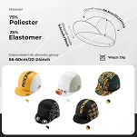Czapka rowerowa pod kask Rockbros M002-3 unisex – czarna - 2