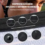 Czapka rowerowa pod kask Rockbros M002-3 unisex – czarna - 4