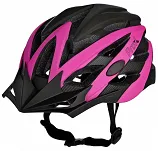 Uniwersalny kask rowerowy Prox Volt - czarno/różowy - 2