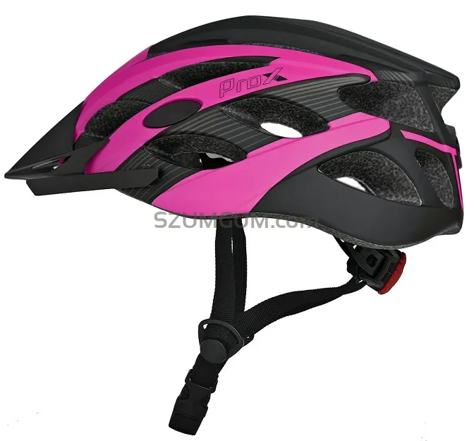 Uniwersalny kask rowerowy Prox Volt - czarno/różowy