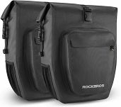 Wodoszczelna, uniwersalna sakwa rowerowa Rockbros AS-001-2BK | 20L czarna - 2