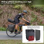 Wodoszczelna, uniwersalna sakwa rowerowa Rockbros AS-001-2BK | 20L czarna - 8