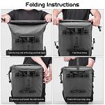 Wodoszczelna, uniwersalna sakwa rowerowa Rockbros AS-001-2BK | 20L czarna - 10