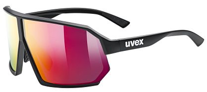 Okulary UVEX Sportstyle 237 - black matt / mirror red