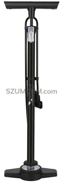 Stalowa pompka podłogowa ProX Duo , podwójna głowica, manometr 160 PSI