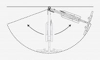 Odchylany wieszak na ścianę TOPEAK SWING-UP EX BIKE HOLDER - 5