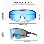 Okulary sportowe Rockbros SP297 - z polaryzacją / czarno-niebieskie - 5
