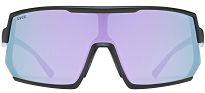 Okulary sportowe UVEX Sportstyle 235 - black matt / mirror lavender - 2