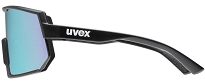 Okulary sportowe UVEX Sportstyle 235 - black matt / mirror lavender - 4