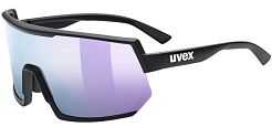 Okulary sportowe UVEX Sportstyle 235 - black matt / mirror lavender
