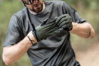 Rękawiczki MTB Rogelli ADVNTR z żelową amortyzacją dłoni, khaki - 6
