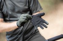 Rękawiczki MTB Rogelli ADVNTR z żelową amortyzacją dłoni, khaki - 4