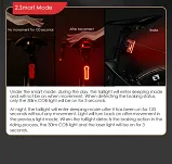 Lampka tylna Gaciron W03A – laser, brake light - 8