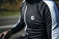 Bluza rowerowa nieocieplana Rogelli EXPLORE, czarno-biała roz. XL - 6