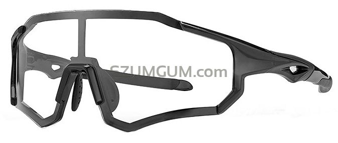 Okulary sportowe Rockbros 10181- z fotochromem i wkładkami optycznymi - czarne