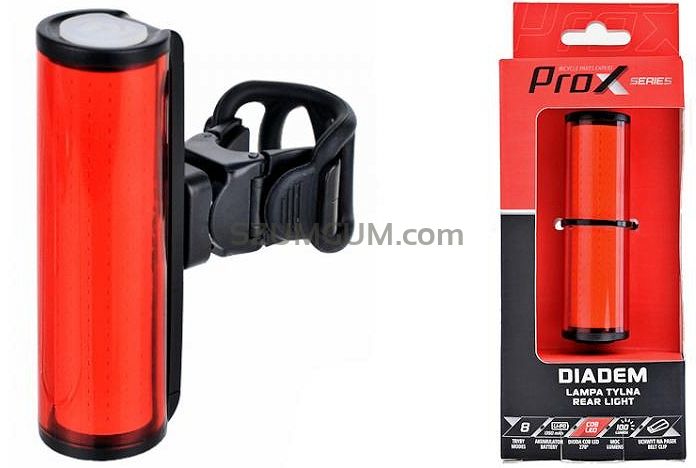 Lampka tylna Prox Diadem cob led 100lm, 1350 mah, usb-C