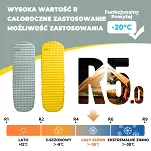 Ultralekki materacyk do spania Qunature Air Cloud R5.0 - yellow - 3