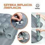 Ultralekki materacyk do spania Qunature Air Cloud R5.0 - yellow - 5