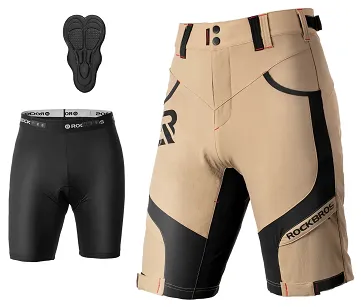 Szorty rowerowe Rockbros YPK020 - beige