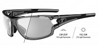 Okulary TIFOSI AMOK FOTOTEC crystal smoke (1szkło Light Night FOTOCHROM 75,9%-27,7% transmisja światła)