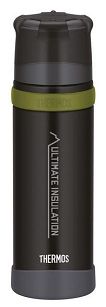 Thermos 0,5L Mountain - Termos z kubkiem do warunków ekstremalnych - Czarny
