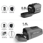 Torebka podsiodłowa Gaciron Bird Nest-200 (1.4 l) black - z inteligentnym światłem ostrzegawczym - 3