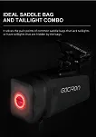Torebka podsiodłowa Gaciron Bird Nest-200 (1.4 l) black - z inteligentnym światłem ostrzegawczym - 8