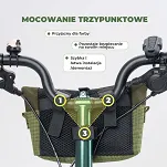 Miejska torebka na kierownicę Rockbros W020 - 2,7 L - 4