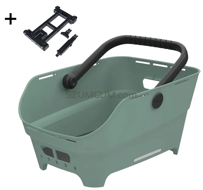 Kosz tylny Basil Cento Neo MIK - 21L - silvergreen