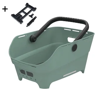 Kosz tylny Basil Cento Neo MIK - 21L - silvergreen