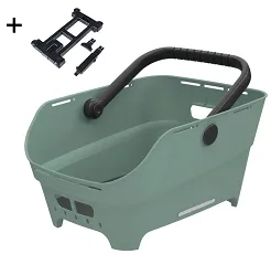 Kosz tylny Basil Cento Neo MIK - 21L - silvergreen