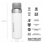 Butelka termiczna  na wodę Stanley QUICK FLIP 1L - Polar - 4