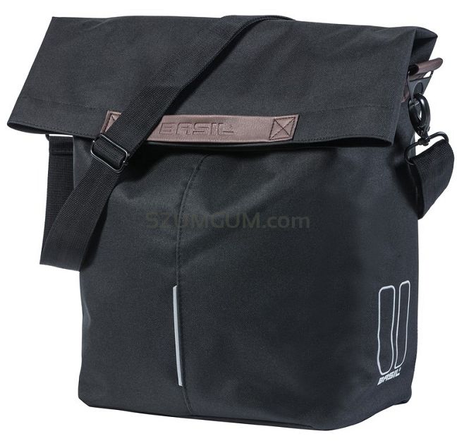 Sakwa Miejska Pojedyńcza BASIL CITY SHOPPER 14-16L - czarna