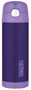 Termos dziecięcy ze słomką Thermos FUNtainer 470ml - fioletowy