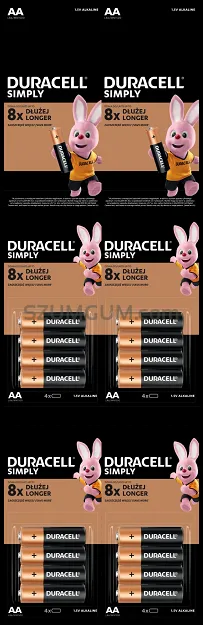 Baterie LR6 Duracell AA alkaline Standard 16 szt. blister