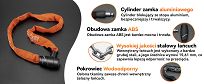 Zapięcię łańcuchowe Rockbros Pezzot na klucz - 8