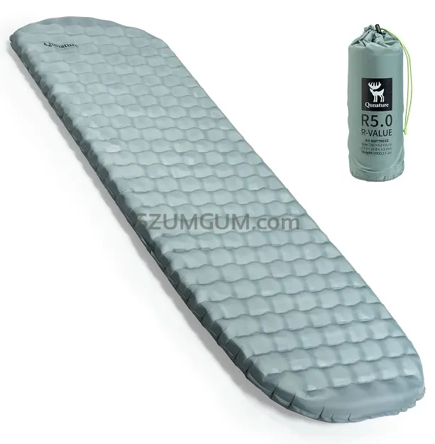 Ultralekki materacyk do spania Qunature Air Cloud R5.0 - grey