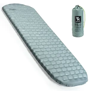 Ultralekki materacyk do spania Qunature Air Cloud R5.0 - grey