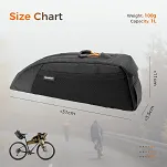 Torebka na górę ramy Qunature Bikepacking Frame Bag 086 - khaki - 3