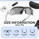 Okulary sportowe Rockbros 0089 polaryzacyjne - srebrne - 3