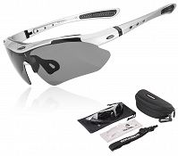 Okulary sportowe Rockbros 0089 polaryzacyjne - srebrne