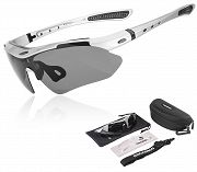 Okulary sportowe Rockbros 0089 polaryzacyjne - srebrne