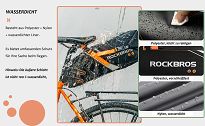 Wodoszczelna torba rowerowa pod siodełko - Rockbros C43 | 10L - 8